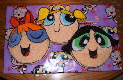chicas superpoderosas pastel